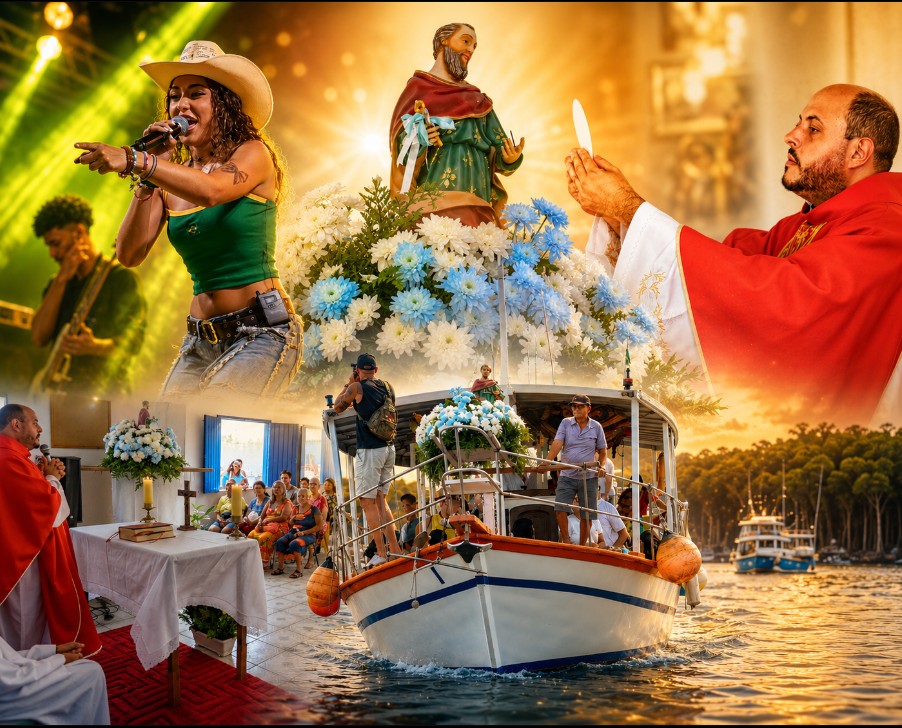 Missa, procissão e shows ao vivo na celebração do Dia dos Pescadores